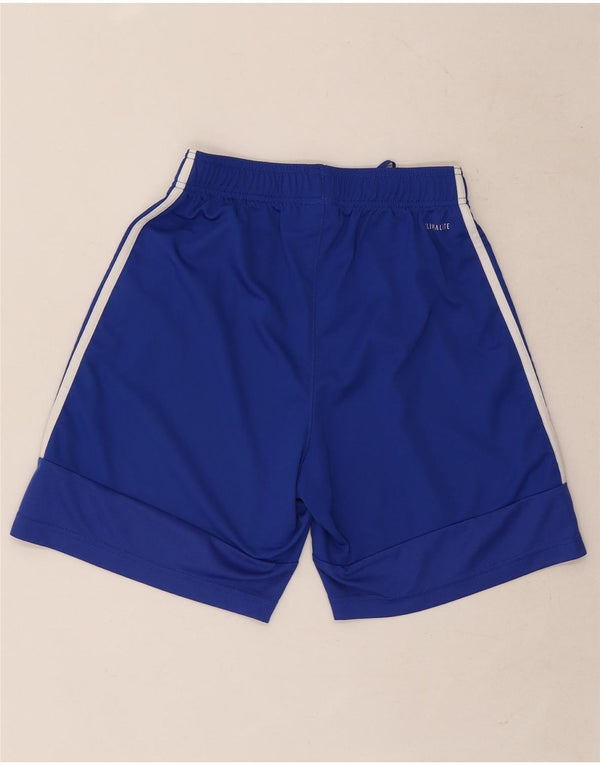 Pantaloncini sportivi Adidas Climalite da uomo piccoli in poliestere blu