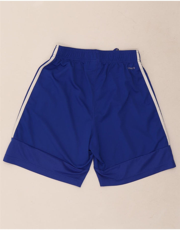Pantaloncini sportivi Adidas Climalite da uomo piccoli in poliestere blu