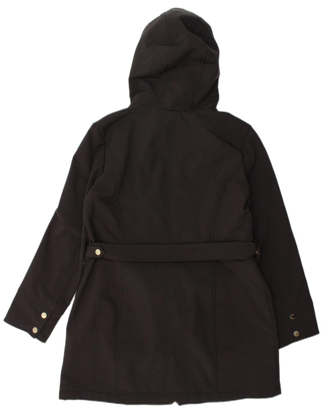 Giacca parka con cappuccio da donna Michael Kors UK 16 grande poliestere nero