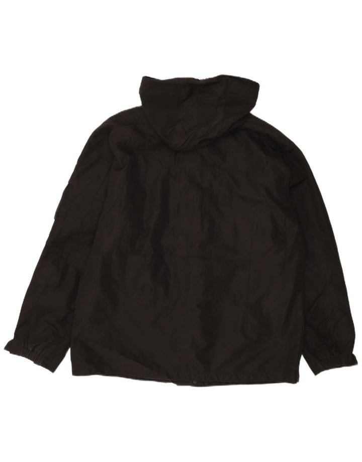 Giacca a vento con cappuccio da uomo Calvin Klein UK 40 grande poliestere nero