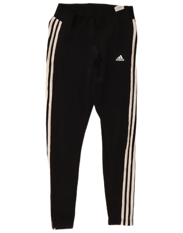 Leggings Adidas da donna UK 12/14 cotone a righe nere medie