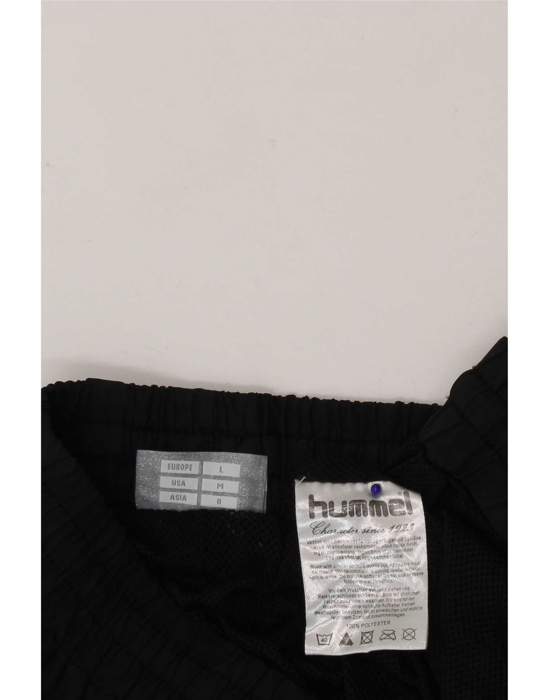 Pantaloni da tuta con grafica Hummel da uomo in poliestere nero medio