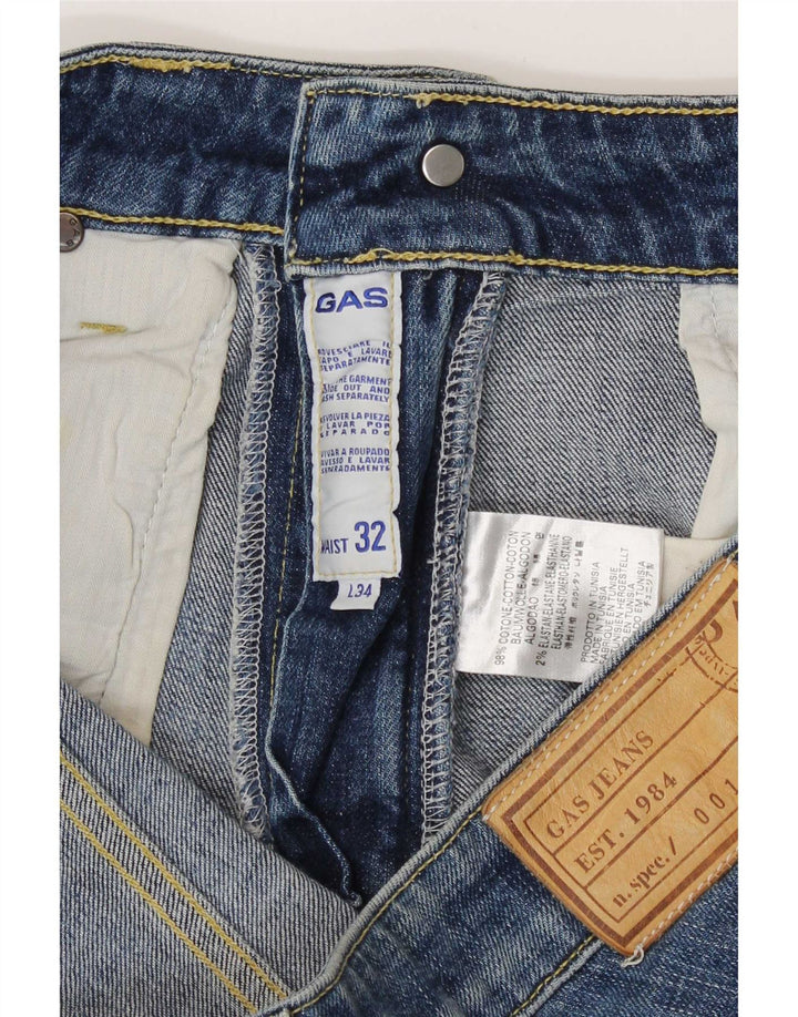 Jeans Slim Uomo Gas W32 L30 Cotone Blu