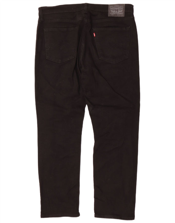 Levi's Uomo 541 Jeans affusolati W36 L32 Cotone Nero