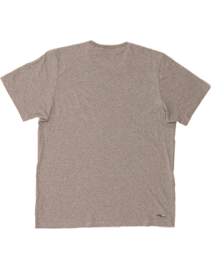 ADIDAS Mens Clima 365 T-Shirt Top Large Grey Cotton Vintage Adidas and Second-Hand Adidas from Messina Hembry 