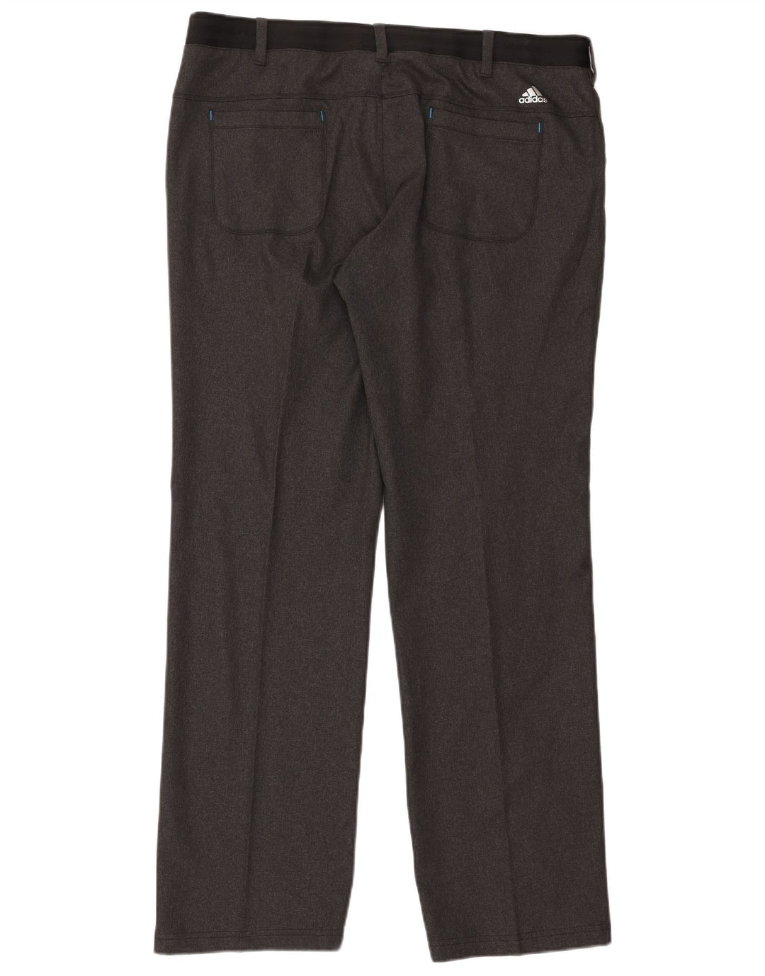Pantaloni casual dritti da uomo Adidas W38 L34 poliestere grigio