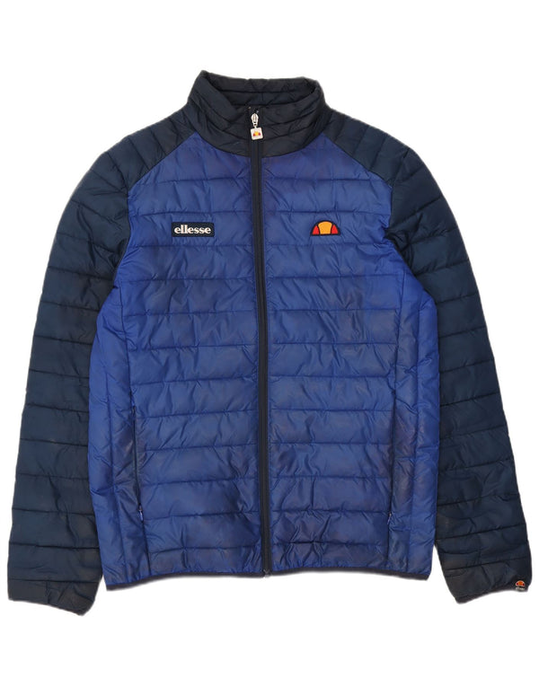 Giacca imbottita da uomo Ellesse UK 38 Poliestere color block blu medio