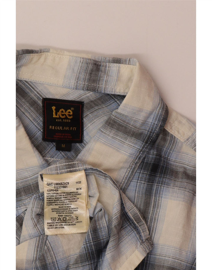 Camicia Lee da uomo vestibilità regolare in cotone a quadri blu medio