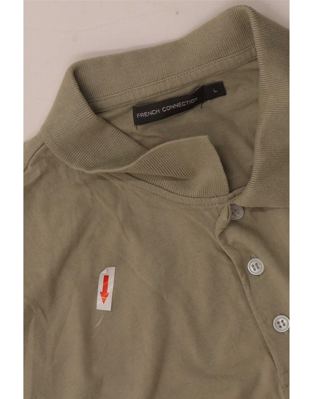 Polo da uomo French Connection grande in cotone kaki