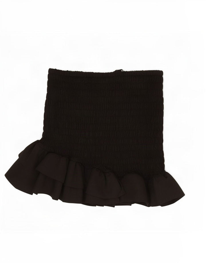 Minigonna Zara da donna XS W25 poliestere nero