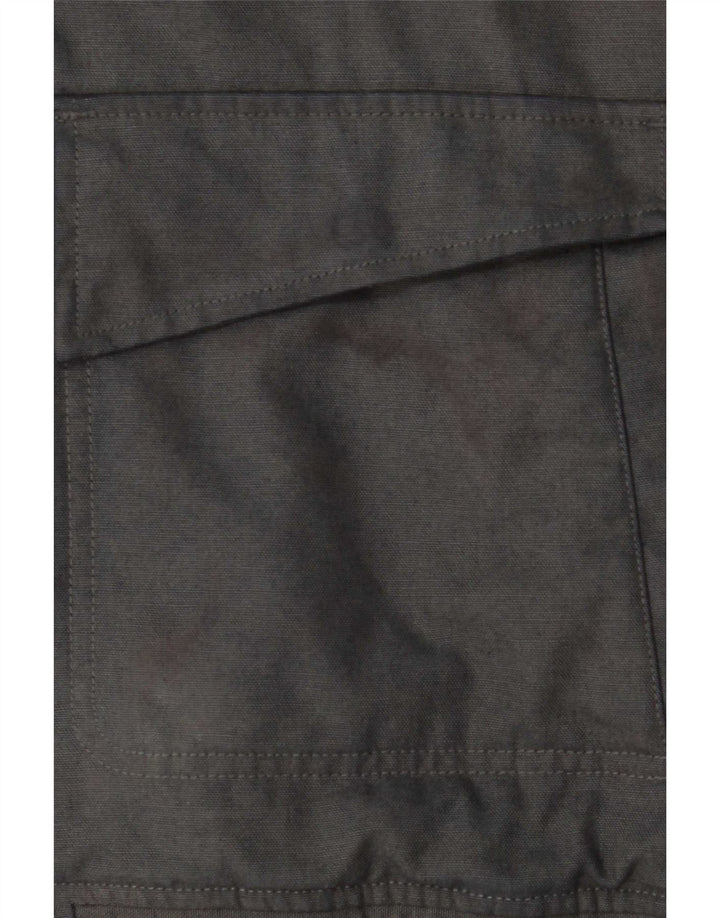Giacca a vento con cappuccio da uomo Puma UK 40 grande cotone grigio