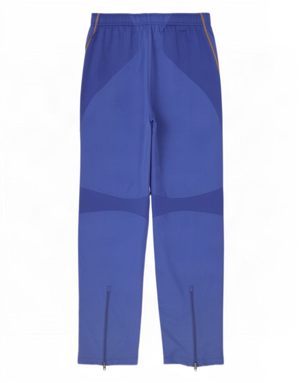 Pantaloni da tuta con grafica Asics da uomo, grandi, in poliestere color block blu
