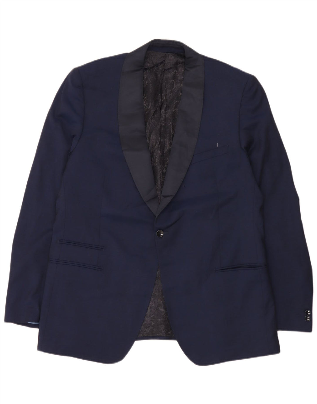 Giacca blazer lunga slim fit da uomo Marks & Spencer UK 44 XL Blu navy