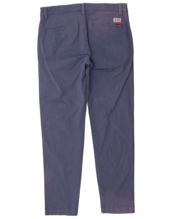 Pantaloni chino affusolati da uomo LEVI'S W32 L30 in cotone blu