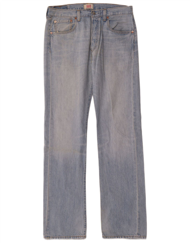 LEVI'S Jeans dritti da uomo 501 W33 L34 cotone blu