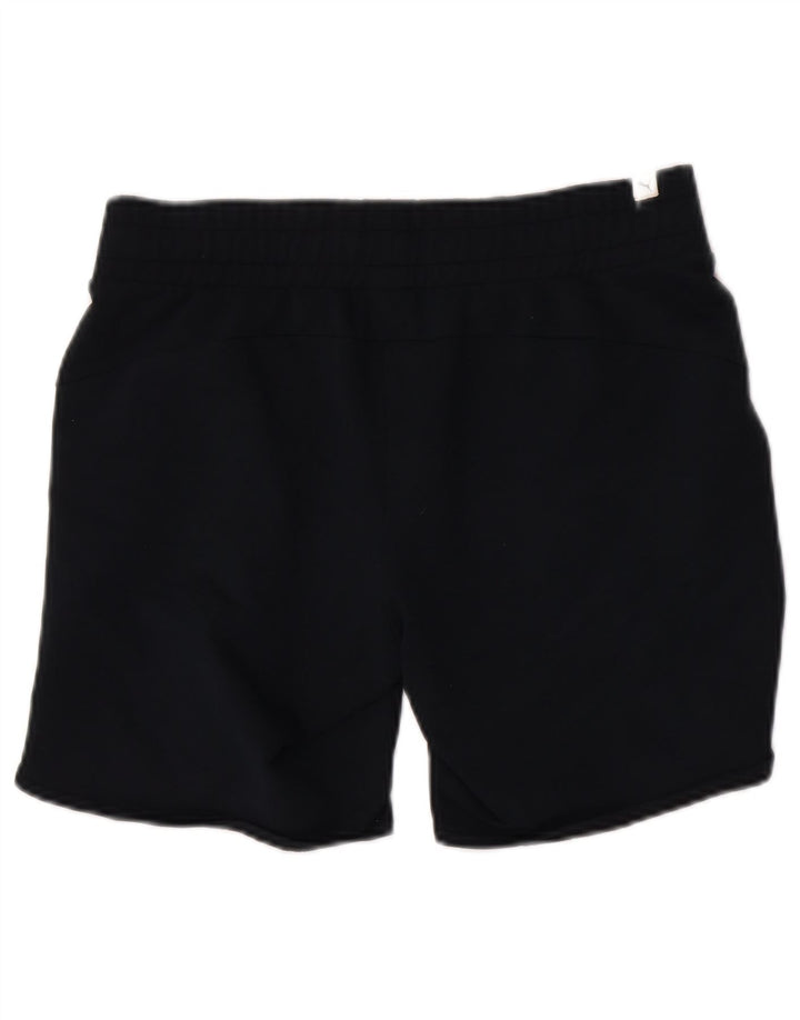Pantaloncini sportivi da donna Puma UK 12 Medium Blu Navy Colourblock Poliestere
