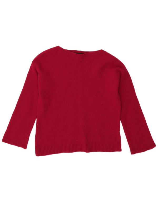 Maglione maglione con scollo a barchetta per ragazze Massimo Dutti 13-14 anni Rosa medio