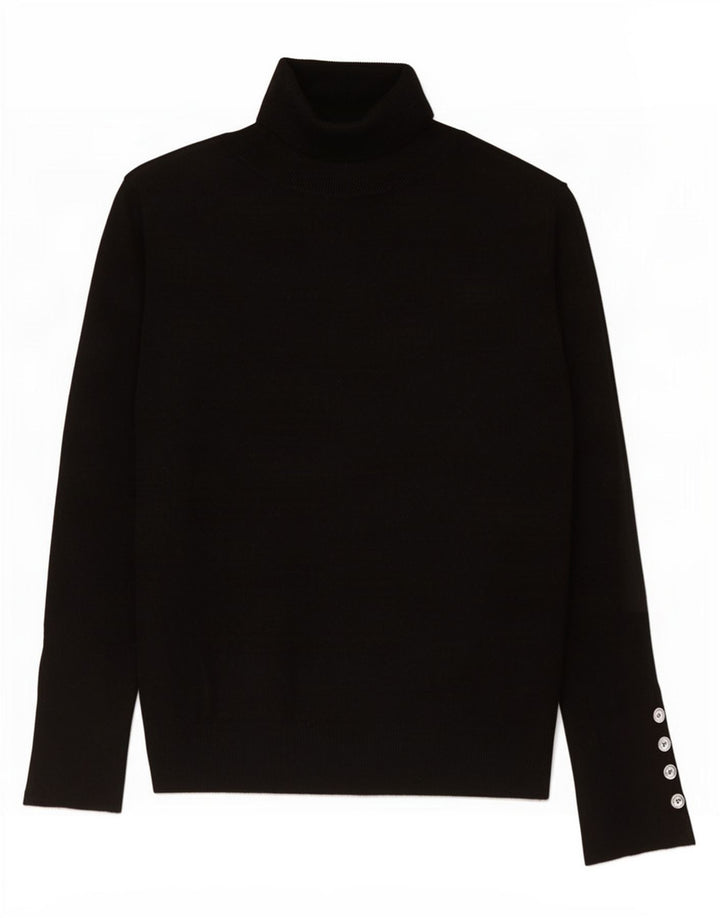 Maglione maglione collo alto da donna Zara UK 12 medio nero