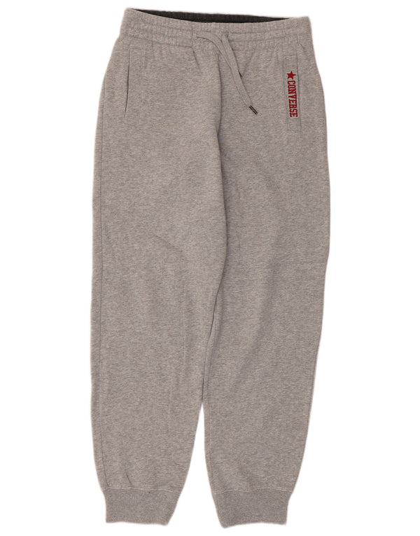 Pantaloni da tuta da donna Converse Joggers UK 14 Large Grigio Cotone