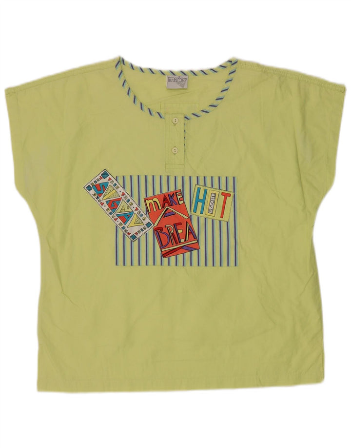 Camicetta grafica da donna Maier Top EU 40 Cotone verde medio
