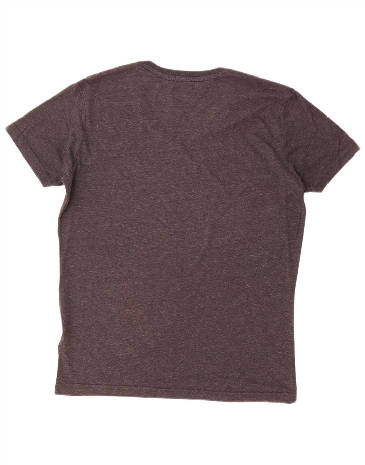 T-shirt da uomo Tommy Hilfiger Top in poliestere chiazzato grigio medio