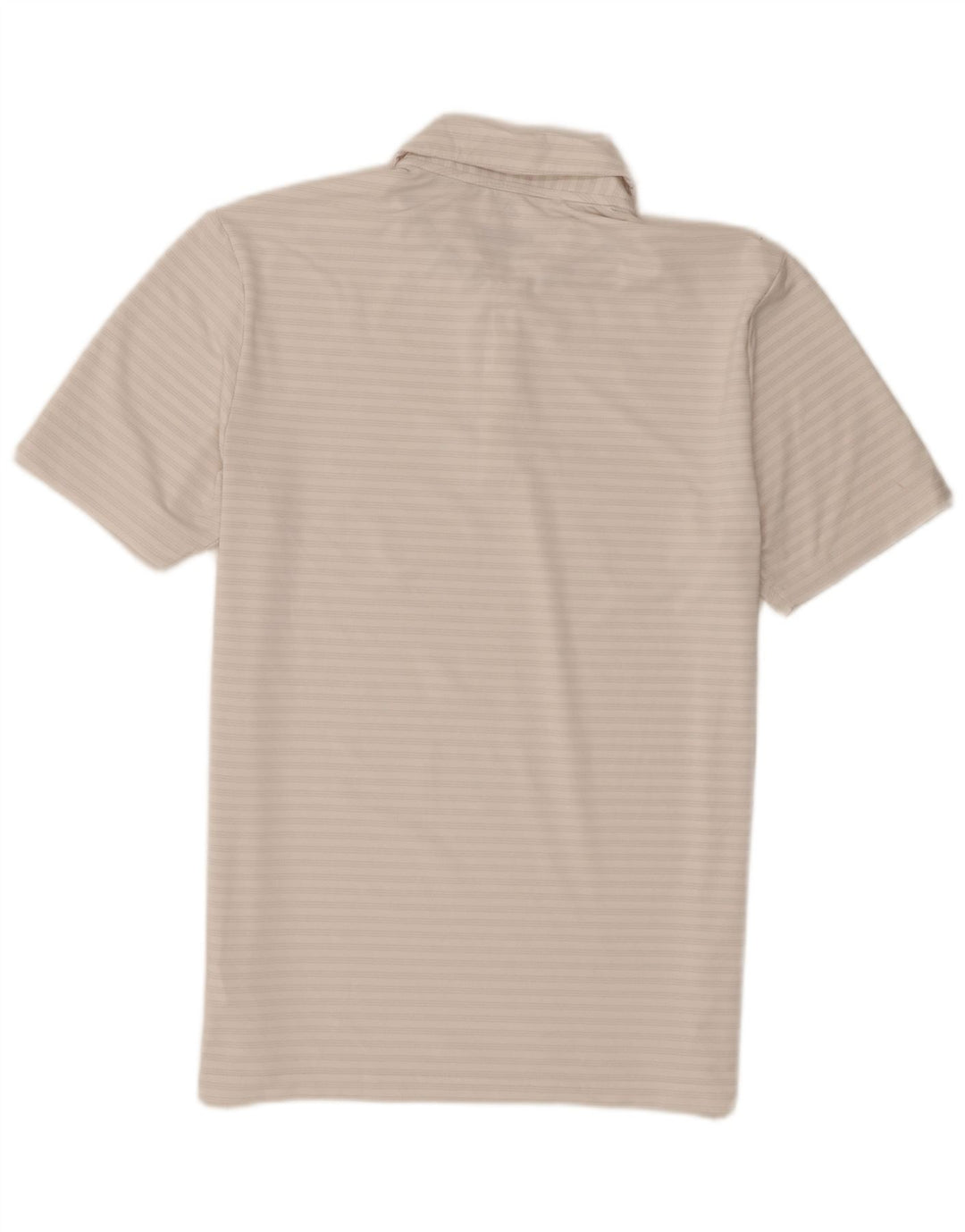 Polo da golf da uomo Adidas in poliestere a righe bianche medie