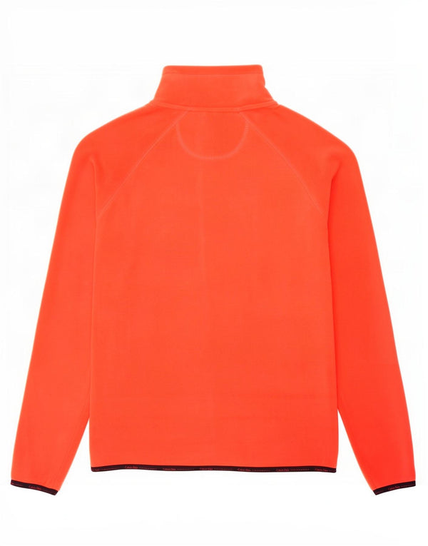 Giacca in pile grafica da donna Calvin Klein UK 14 poliestere rosso medio
