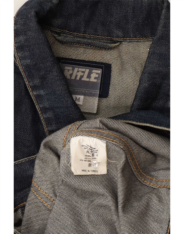 Giacca di jeans da donna Rifle UK 14 cotone blu navy medio