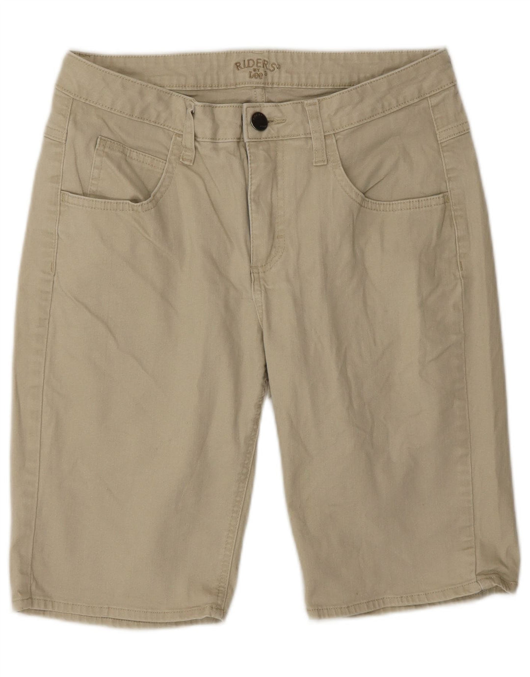 Pantaloncini casual da motociclista Lee da donna US 8 medi W30 in cotone beige