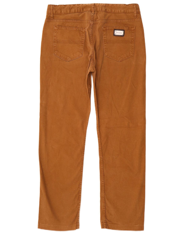 Pantaloni casual dritti da uomo Pierre Cardin IT 46 Small W34 L30 Marrone