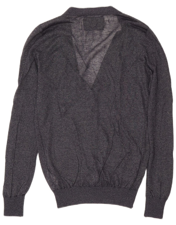 Maglione cardigan da donna Guess UK 14 viscosa blu navy medio