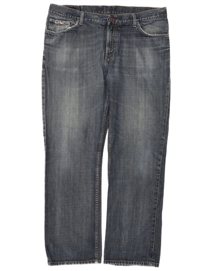 Jeans dritti da uomo Tommy Hilfiger W40 L32 cotone blu