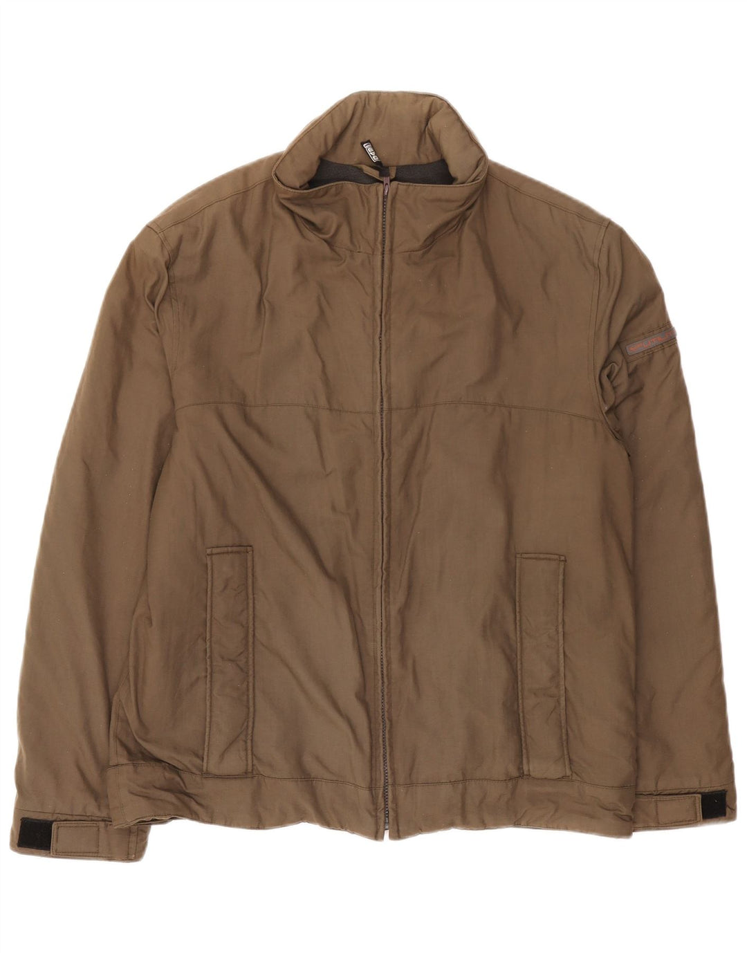 Giacca da uomo con cappuccio Gas UK 40 Large in nylon marrone