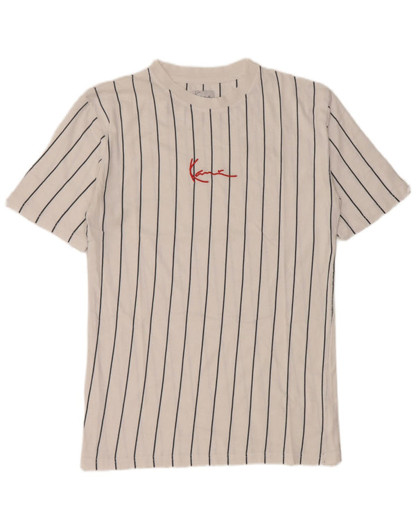 T-shirt grafica da uomo Karl Kani Top a righe bianche piccole