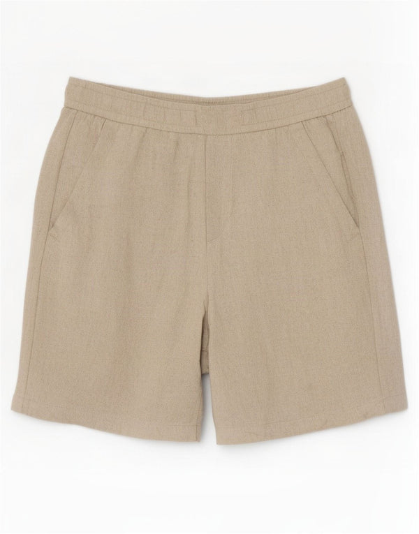 Zara Mens Casual Shorts Medium W31 Beige