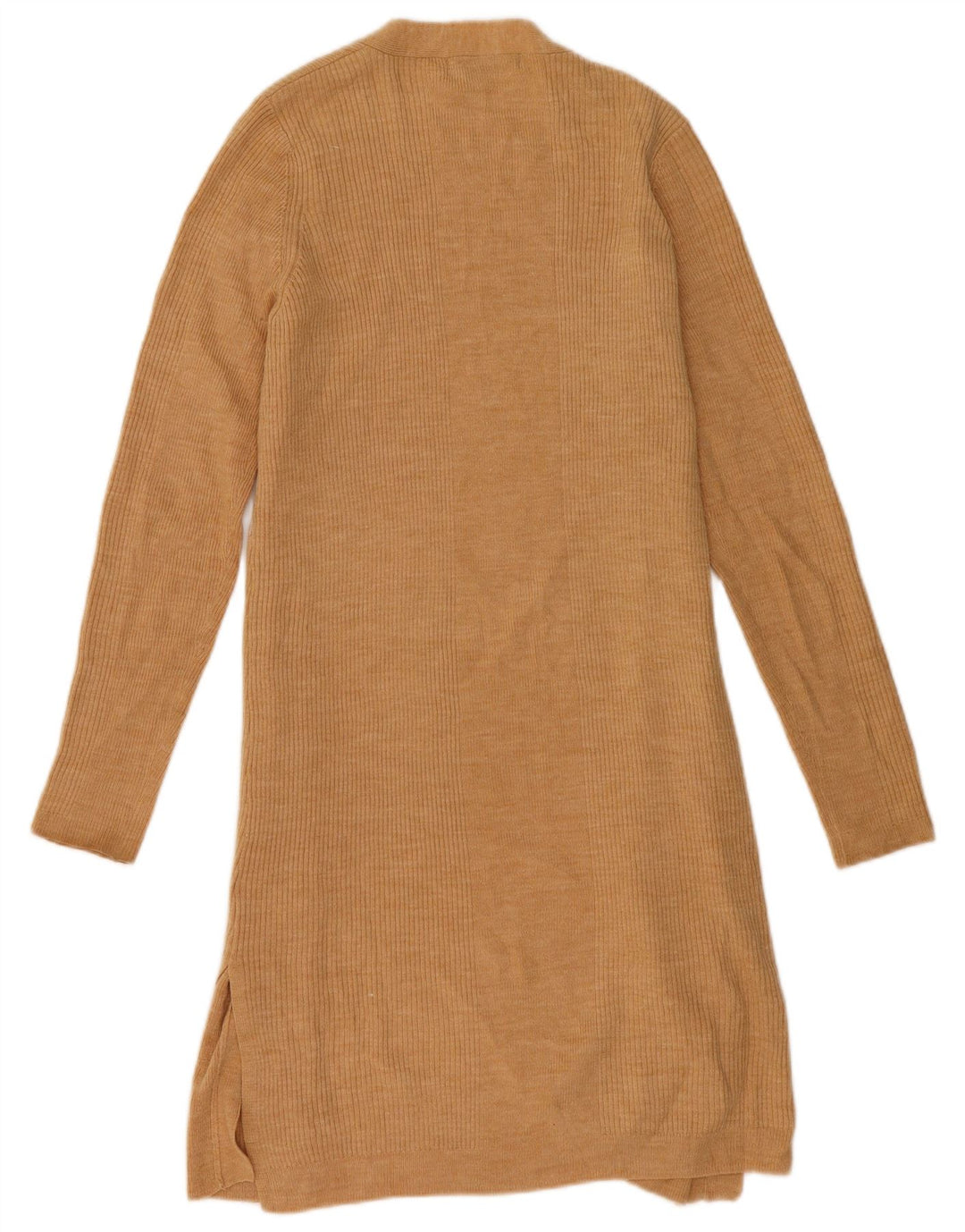 Maglione cardigan aperto lungo da donna Marks & Spencer UK 14 Beige medio