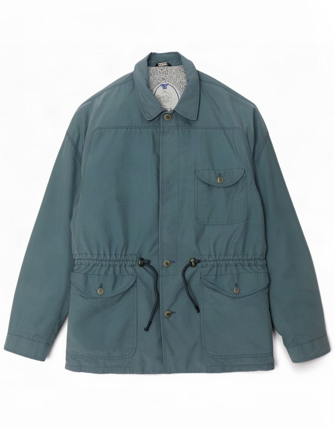 Giacca vintage da uomo in poliestere verde medio