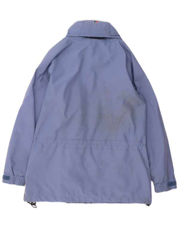 Giacca antipioggia oversize da donna Berghaus UK 10 piccola blu poliestere
