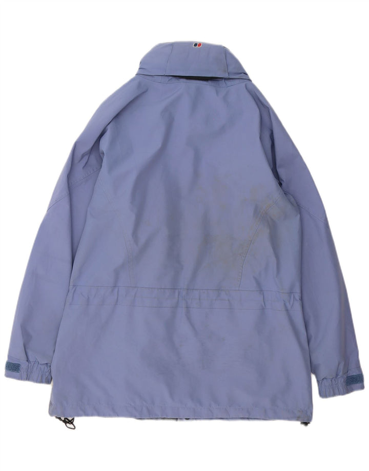 Giacca antipioggia oversize da donna Berghaus UK 10 piccola blu poliestere