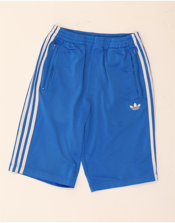 Pantaloncini sportivi da uomo Adidas piccoli in poliestere blu