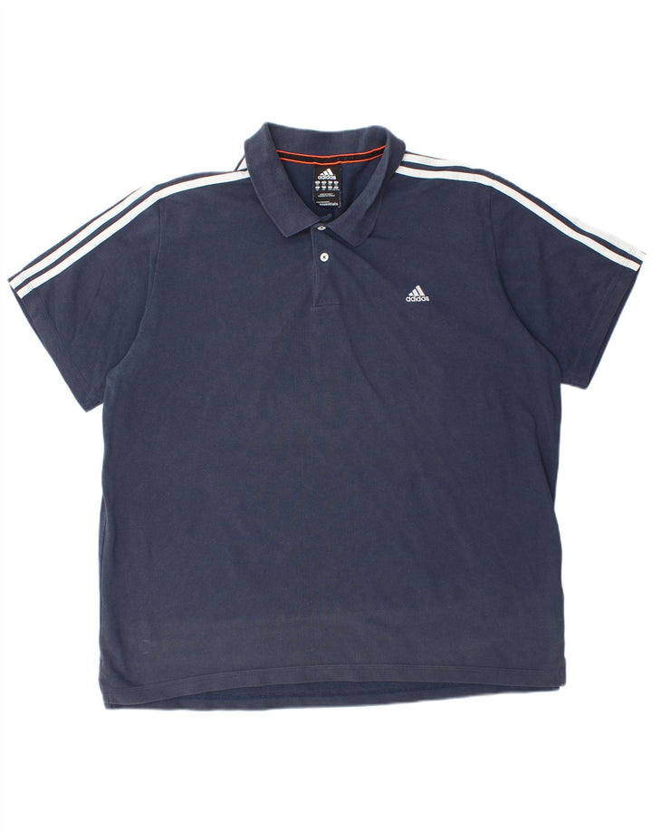 Polo ADIDAS da uomo Climalite 2XL cotone blu navy