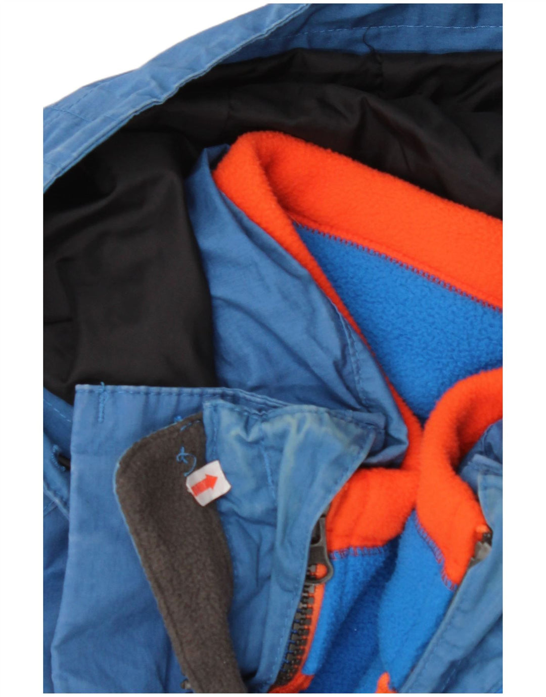 Giacca a vento con cappuccio da uomo TIMBERLAND UK 36 Small Blu Poliestere