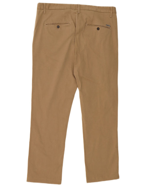 Pantaloni chino dritti da uomo Zara EU 48 XL W38 L29 Beige