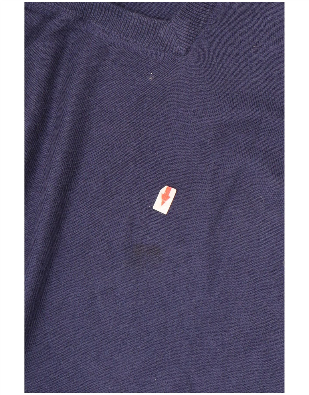 Maglione da uomo con scollo a V Gas grande in cotone blu