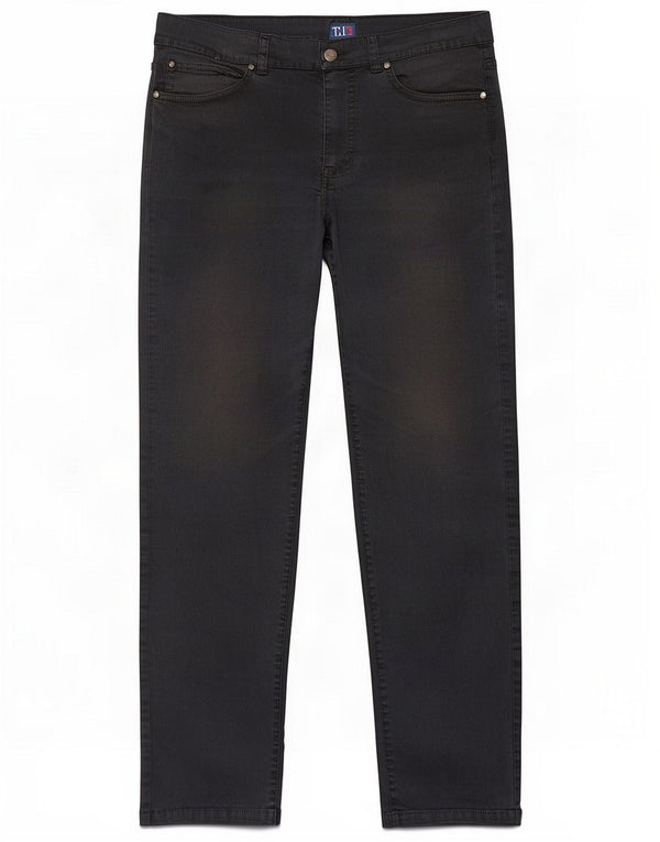 Trussardi Jeans Mens Straight Chino Trousers W33 L30 Navy Blue Cotton