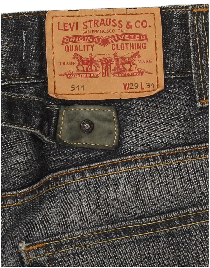 Jeans Levi's Uomo 511 Slim W29 L30 Blu Navy