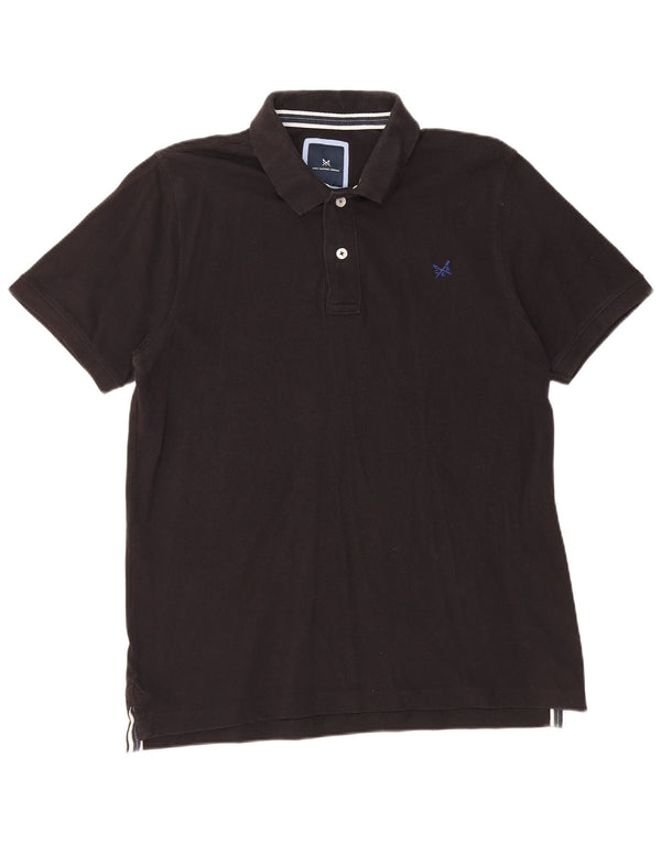 Crew Clothing Mens Polo Shirt Large Black Cotton