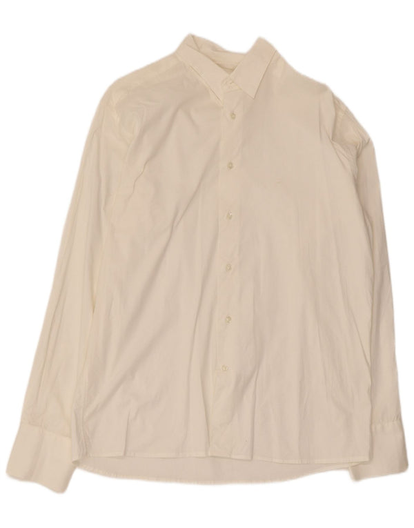 Camicia da uomo Emporium Viri 2XL cotone bianco