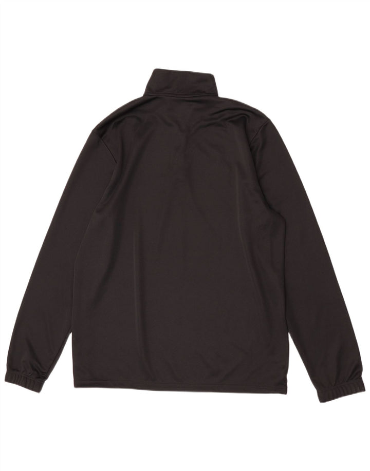 Adidas Uomo Aeroready Zip Neck Pullover Tuta Top Large Nero Poliestere
