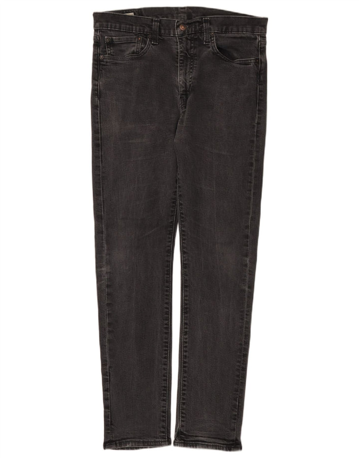 Jeans slim da uomo Levi's W34 L32 cotone grigio